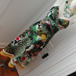 Catherine Malandrino tropical print cotton dress